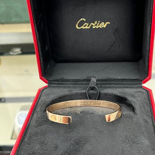 Cartier "LOVE" bangle en oro Rosa 18 Kt ref.LND548 talla 18 caja. [2]
