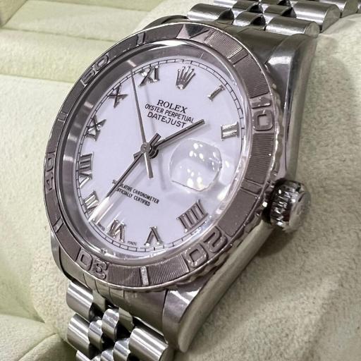 Rolex Datejust Turn-O-Graph ref.16264 white roman dial from 2003 with box  [3]