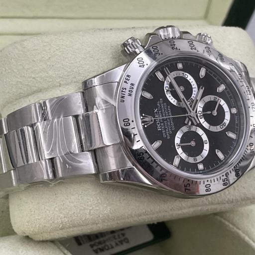 Rolex cronografo Daytona acero,dial  negro Nuevo Full pegatinas 116520 año 2013 [1]