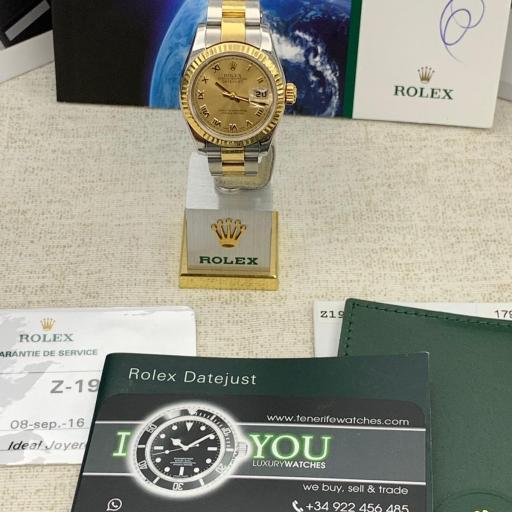  Rolex Date Just 179173 acero y oro lady 26mm full set con servicio tecnico Rolex 2016 [0]