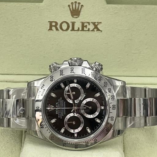  Rolex cronografo Daytona acero,dial  negro Nuevo Full pegatinas 116520 año 2013