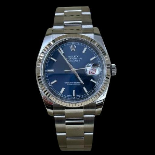 Rolex Date Just - Ref: 116234 - White Gold Besel - Blue Dial - From 2017  [0]