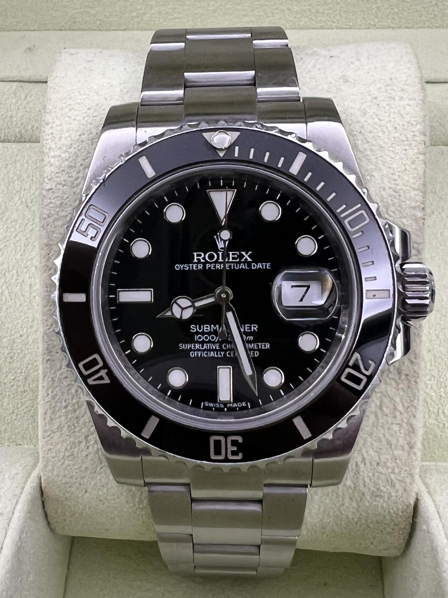 ROLEX SUBMARINER DATE ceramic 40mm discontinued ref.116610LN used good conditions - 2013