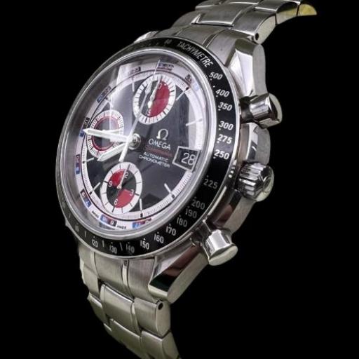 Omega Speedmaster Black Red Casino Dial Steel Mens Watch ref.3210.52.00 full set like new  [1]