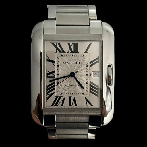 Cartier Tank Anglaise ref.3507 full set 47mm from 2015 never polished 
