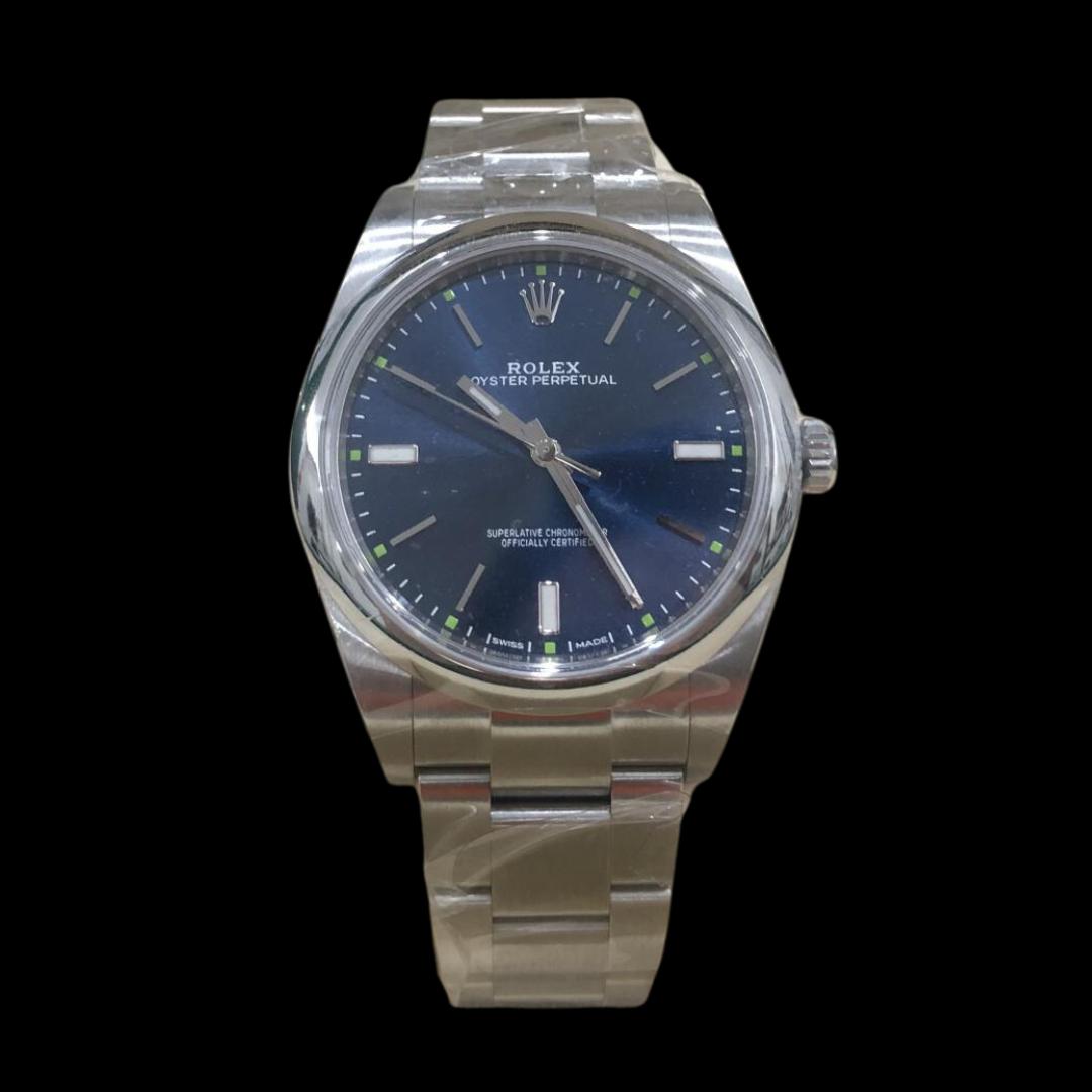 Rolex Oyster Perpetual 114300 39MM  2019 full set blue dial.