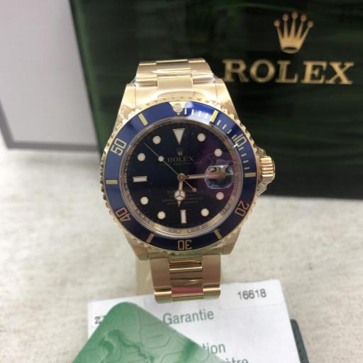 Rolex Submariner date oro amarillo ref: 16618  dial azul 1999 excelente estado. [0]