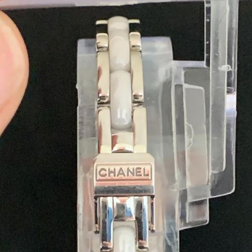 Chanel Première H2132 Caja de acero inoxidable con Brazalete en Cerámica blanca de alta resistencia y acero,engastado con 52  Diamantes 52 diamantes (0,26 ct.) [3]