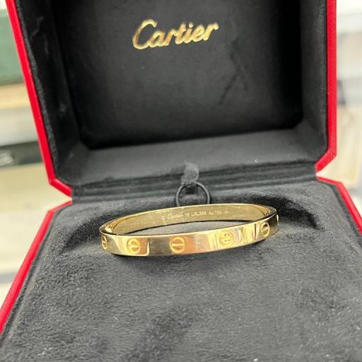 Cartier "LOVE" bangle en oro amarillo 18 Kt  ref.LRL338 talla 16 caja. [1]