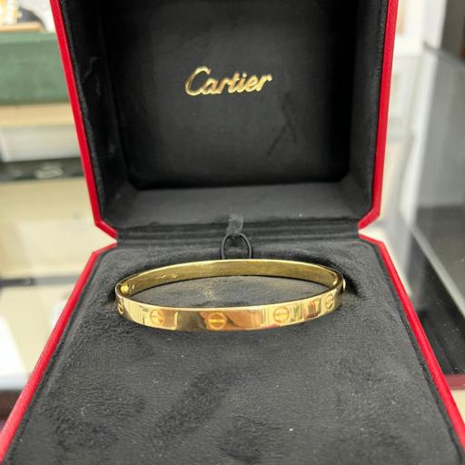Cartier "LOVE" bangle en oro amarillo 18 Kt  ref.56000 talla 20 caja y garantía 