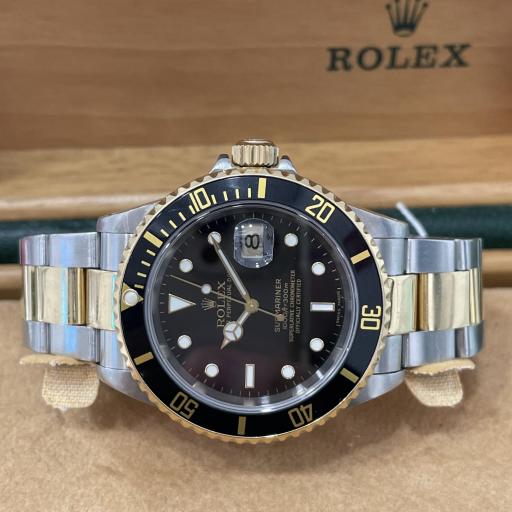 Rolex Submariner Date Steel and Gold ref.16613LN from 2001 serial P with solid end-links [1]