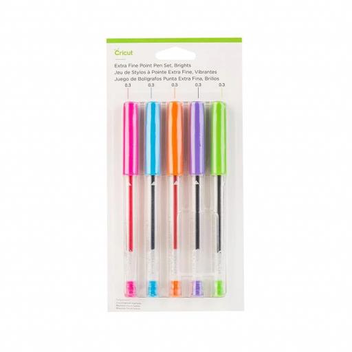 Cricut Set de Bolígrafos Brillante Punta Extra Fina