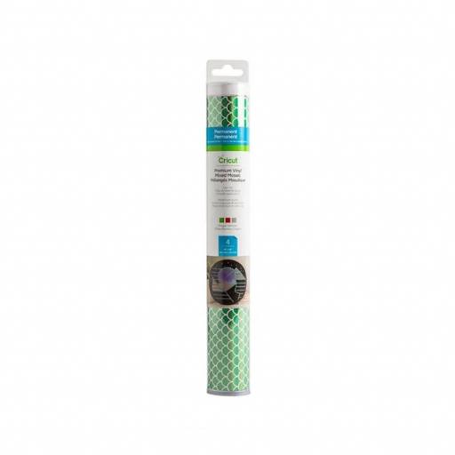Cricut Pack Vinilo Adhesivo Mosaic Dragon Mix | 30,5 x 30,5 cm