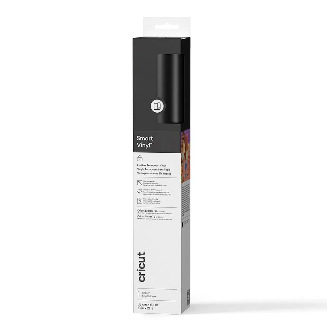Cricut Smart Vinyl Permanente | 33 cm x 6,4 m (Negro)