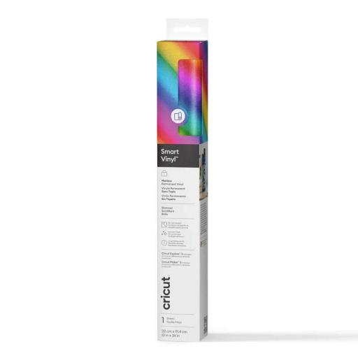 Cricut Smart Vinyl Permanent Shimmer Rainbow | 33 x 90 cm [0]