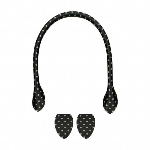 Asa primavera topitos, 40 cm, black