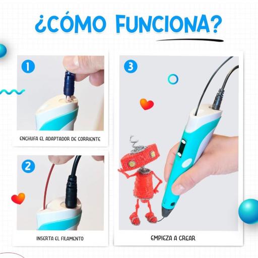 Bolígrafo 3D con pantalla LCD – Compatible con filamento PLA [1]