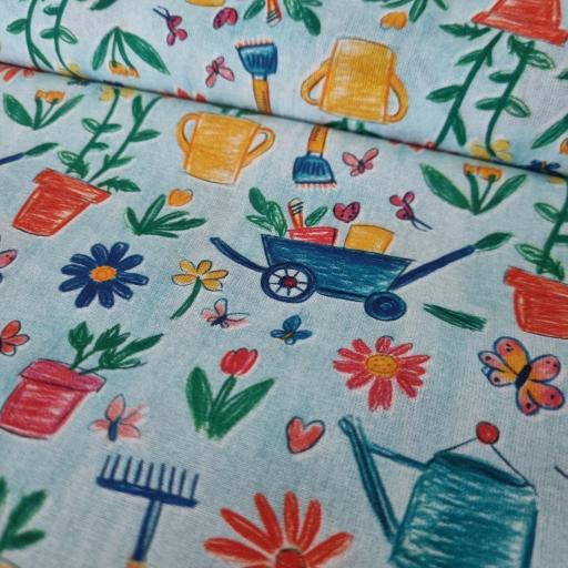 Algodon 100% organico - Crayon Garden Mint [0]