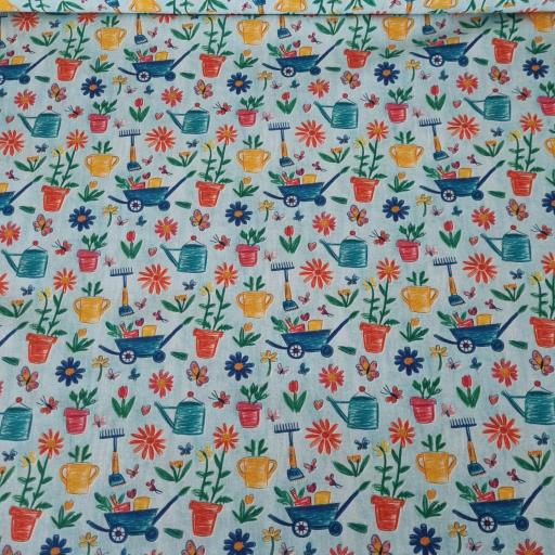 Algodon 100% organico - Crayon Garden Mint [3]