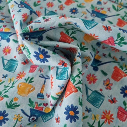 Algodon 100% organico - Crayon Garden Mint [2]