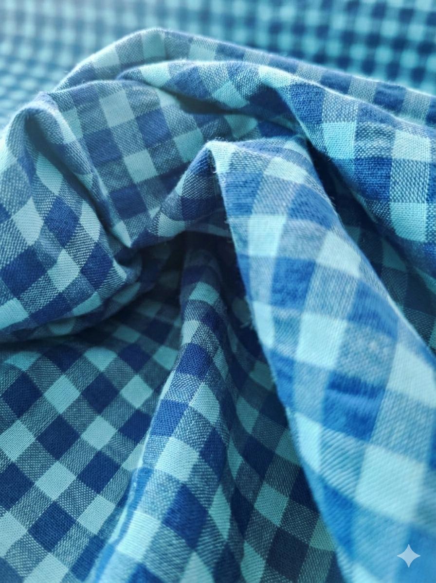 Vichy Seersucker - Oceano