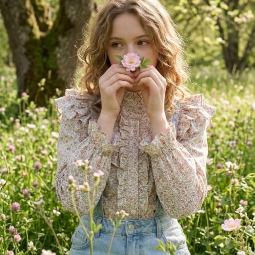 Algodon 100% organico - Fleur Pastel  [3]