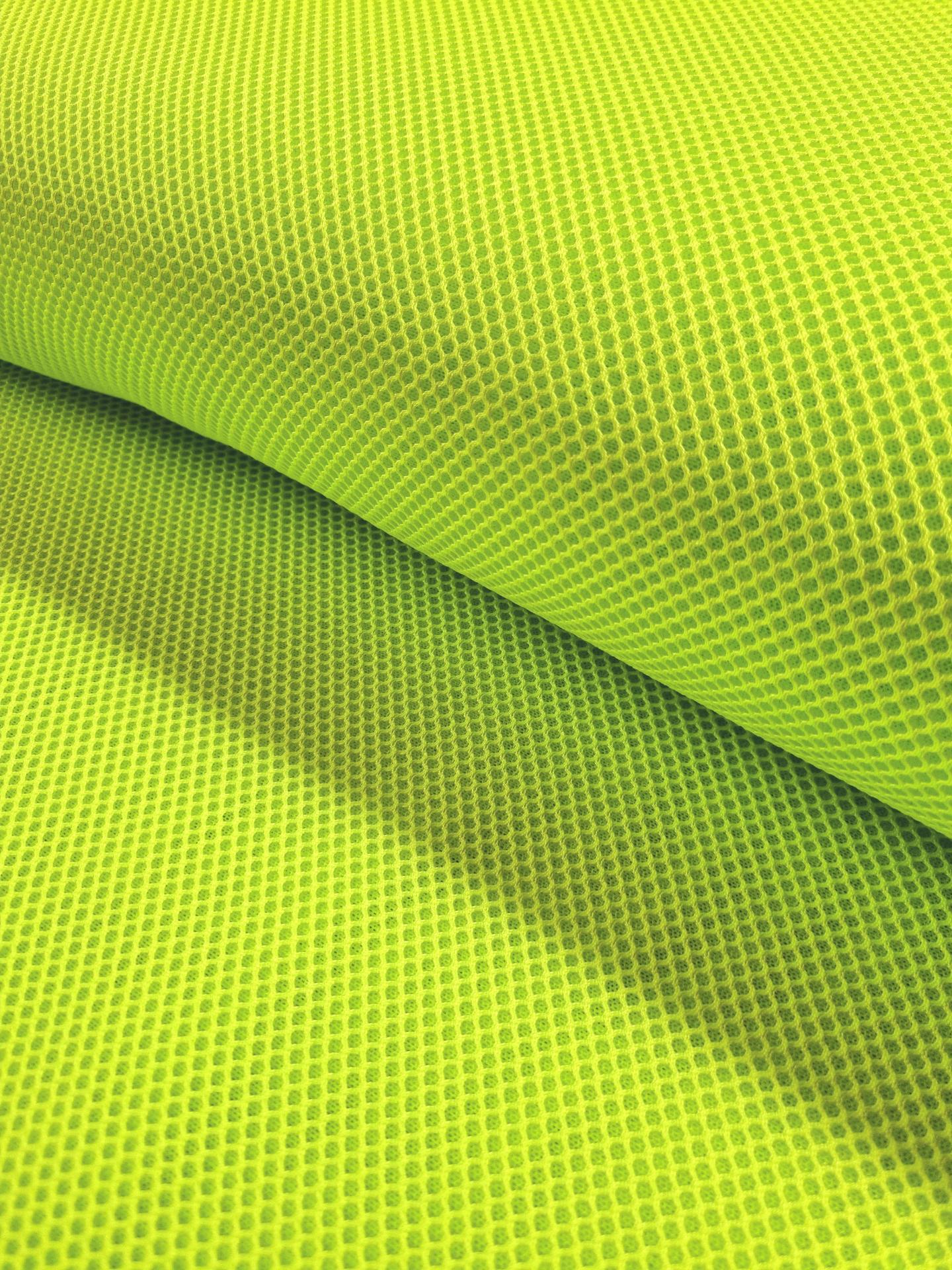Tela Mesh 3D Premium - Amarillo Fluor
