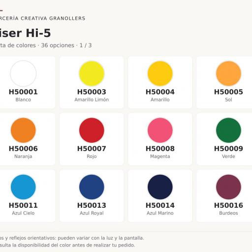 Siser Hi-5 Vinilo Textil para prendas deportivas o elásticas [1]