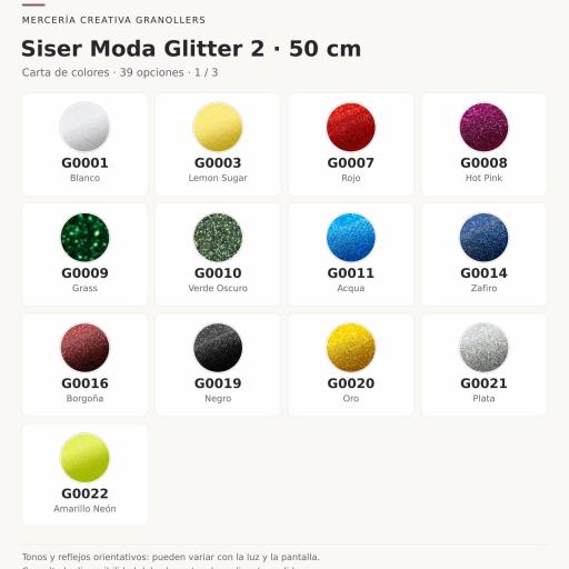 Siser Moda Glitter 2 - Efecto purpurina 0,5mx1m [1]
