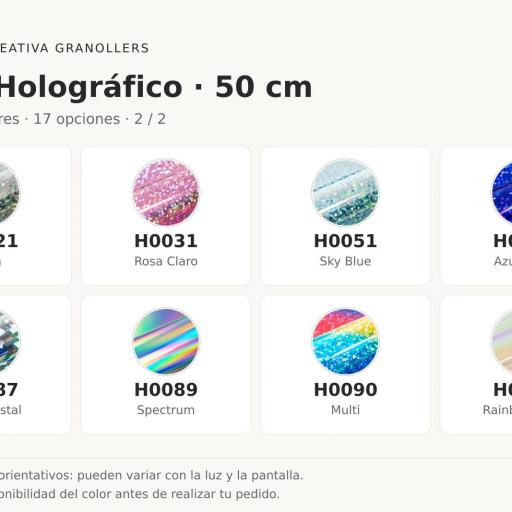 Siser Vinilo textil holográfico 0,5mx1m [5]