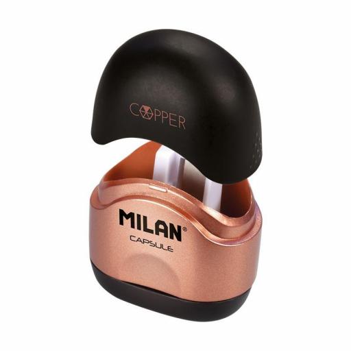 Milan - Sacapuntas con depósito CAPSULE Copper [1]