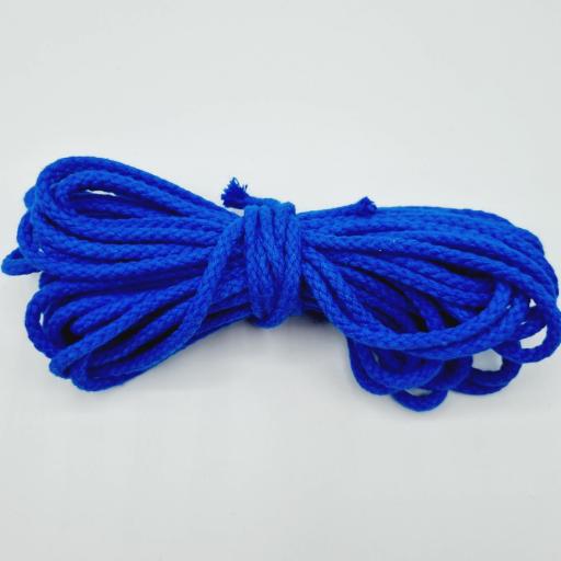 Cordón Algodón 4mm Azul Electrico