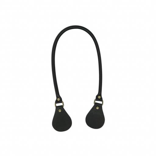 Asa piel con hebilla 65 cm negra