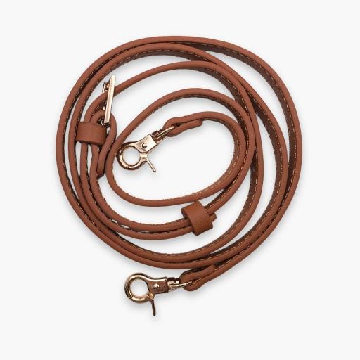 Correa de cuero vegano camel - 120 cm [0]