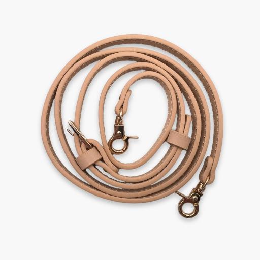 Ideas correa de cuero vegano crema - 120 cm [0]