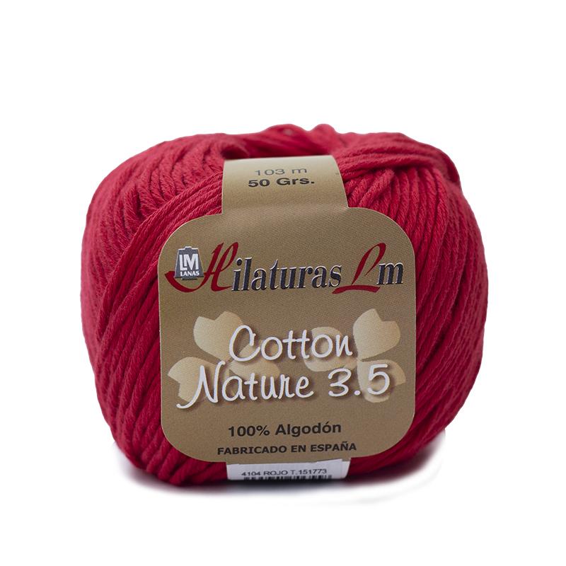 Cotton Nature 3.5 - Ovillo 50gr - Rojo 4104