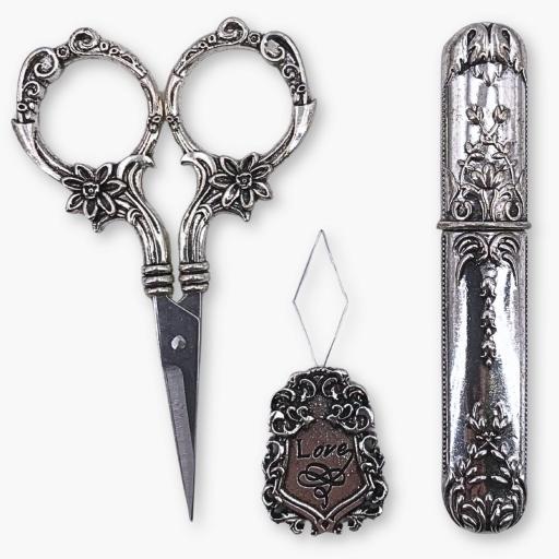 Set Tijeras Vintage Garden (Tijeras + Enhebrador + Estuche portaagujas) [0]