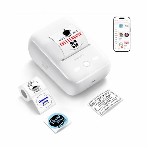 MUNBYN FM226 impresora térmica portátil Bluetooth para etiquetas pequeñas