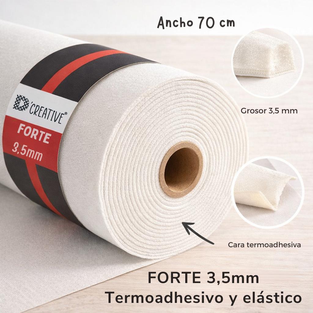 Estabilizador 3,5mm FORTE - Termoadhesivo Premium Elástico para Bolsos y Accesorios