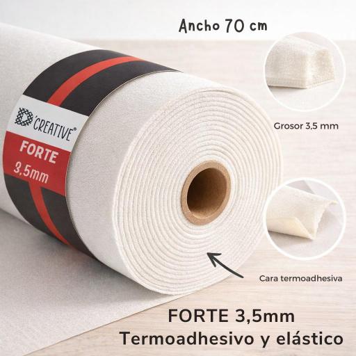 Estabilizador 3,5mm FORTE - Termoadhesivo Premium Elástico para Bolsos y Accesorios