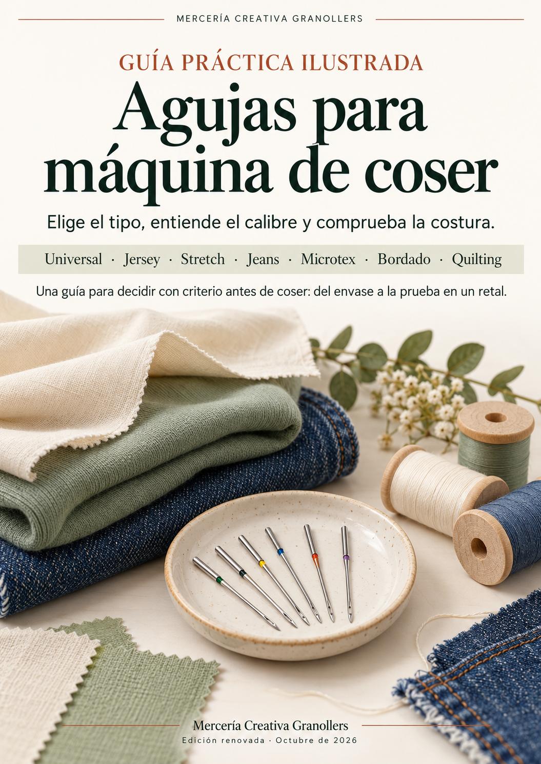 Agujas para máquina de coser - Guía PDF ilustrada