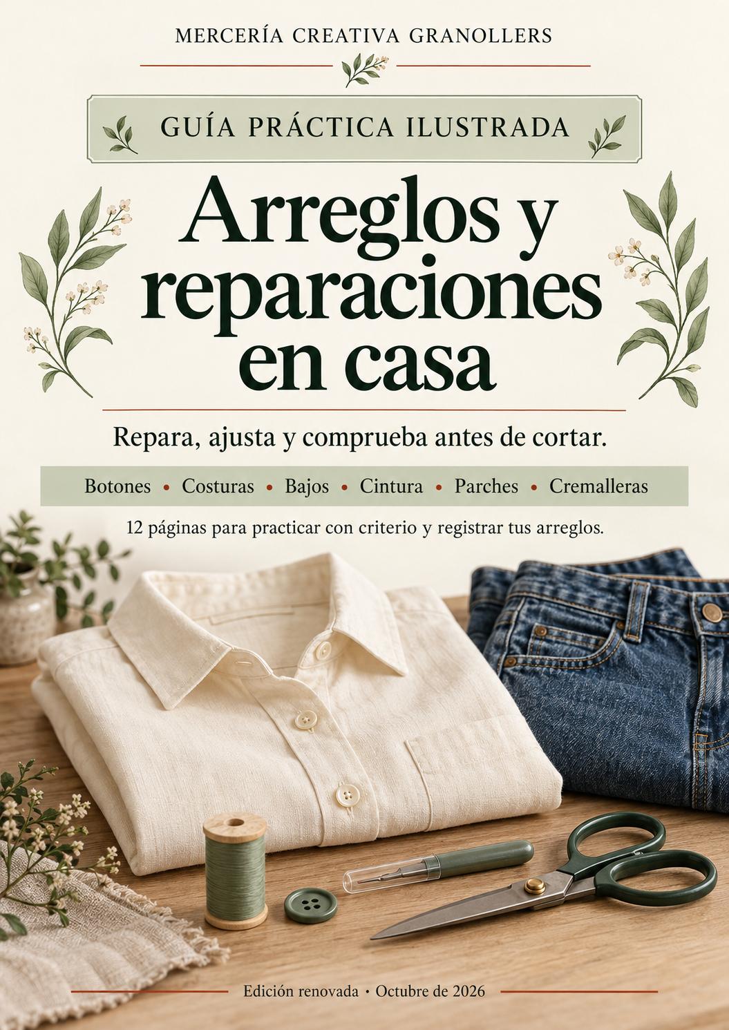 Portada de Arreglos y reparaciones en casa - Guía PDF ilustrada, edición 2026