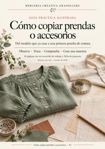 Portada de Cómo copiar prendas o accesorios - Guía PDF ilustrada, edición 2026