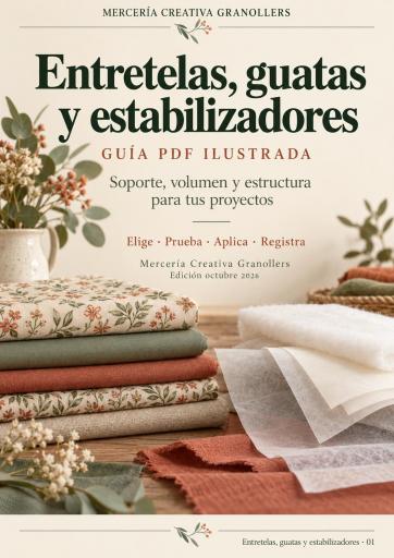 Portada de Entretelas, guatas y estabilizadores - Guía PDF ilustrada, edición 2026