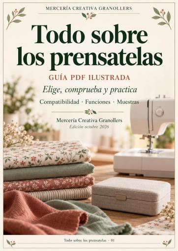 Portada de Todo sobre los prensatelas - Guía PDF ilustrada, edición 2026