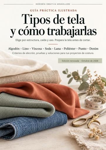 Tipos de tela y cómo trabajarlas - Guía PDF ilustrada