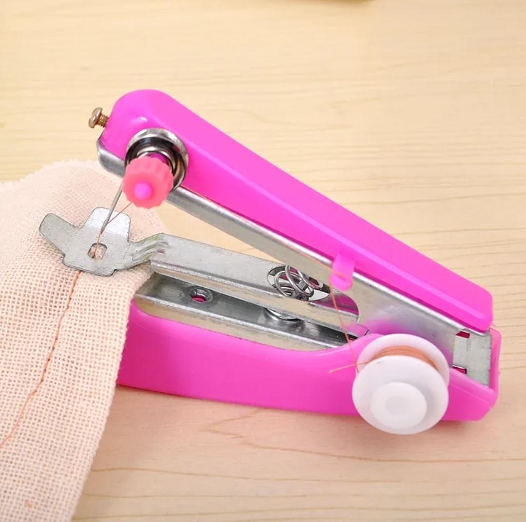 Mini máquina de coser Manual portátil herramientas de coser de