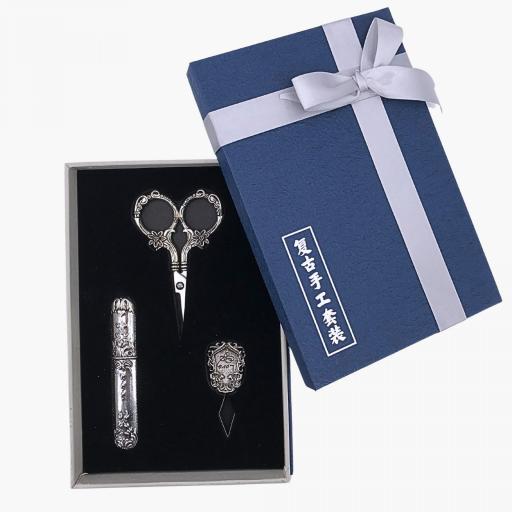 Set Tijeras Vintage Garden (Tijeras + Enhebrador + Estuche portaagujas) [1]