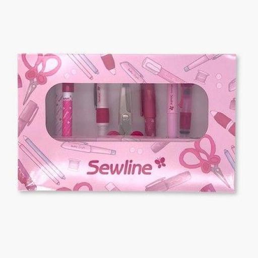 SEWLINE Pack regalo con marcadores de tela y tijeras [1]