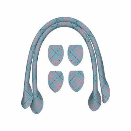 Asa primavera rayas 40 cm azul rosa